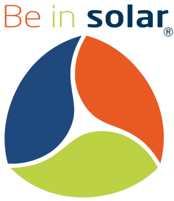 NR Solar - Be in Solar logo