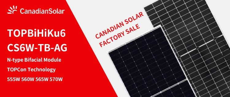 CSI SolarTOPBiHiKu6 CS6W-565-595TB-AG