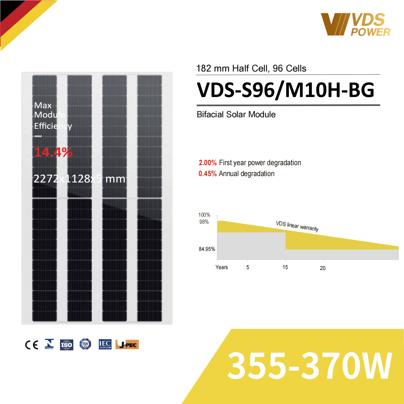 VDS-S96/M10H-BG 355W