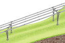 Adjustable Ground Mounting System for Steep Slopes North-South & East-West