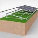 Ground Ramming Pile Mounting System_Single Column