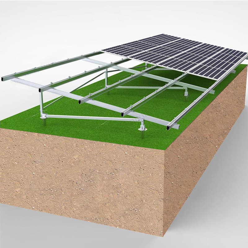 Ground Ramming Pile Mounting System_Single Column