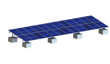 Concrete Foundation - Aluminium Ground Mounting System