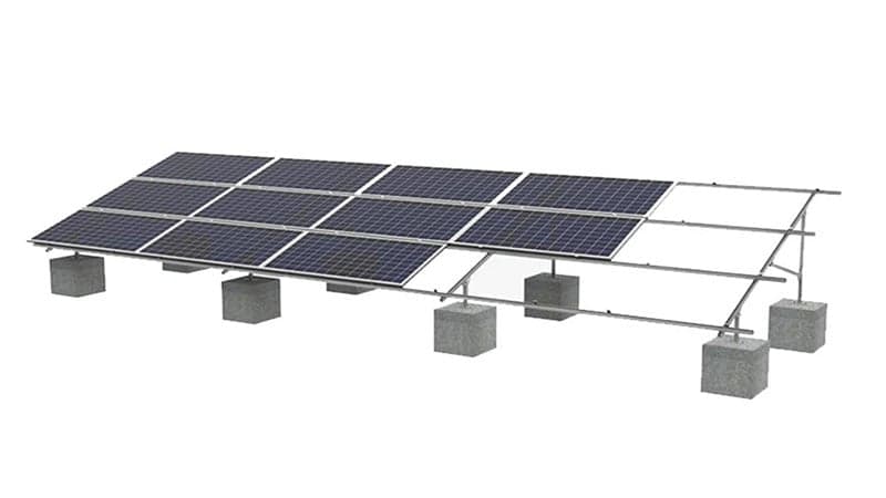 Solar ZAM Steel Ground Mounting System