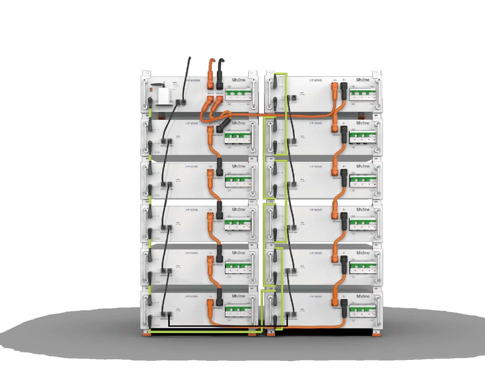 51.2V 100ah 5.1kwh lithium iron phosphate batte...
