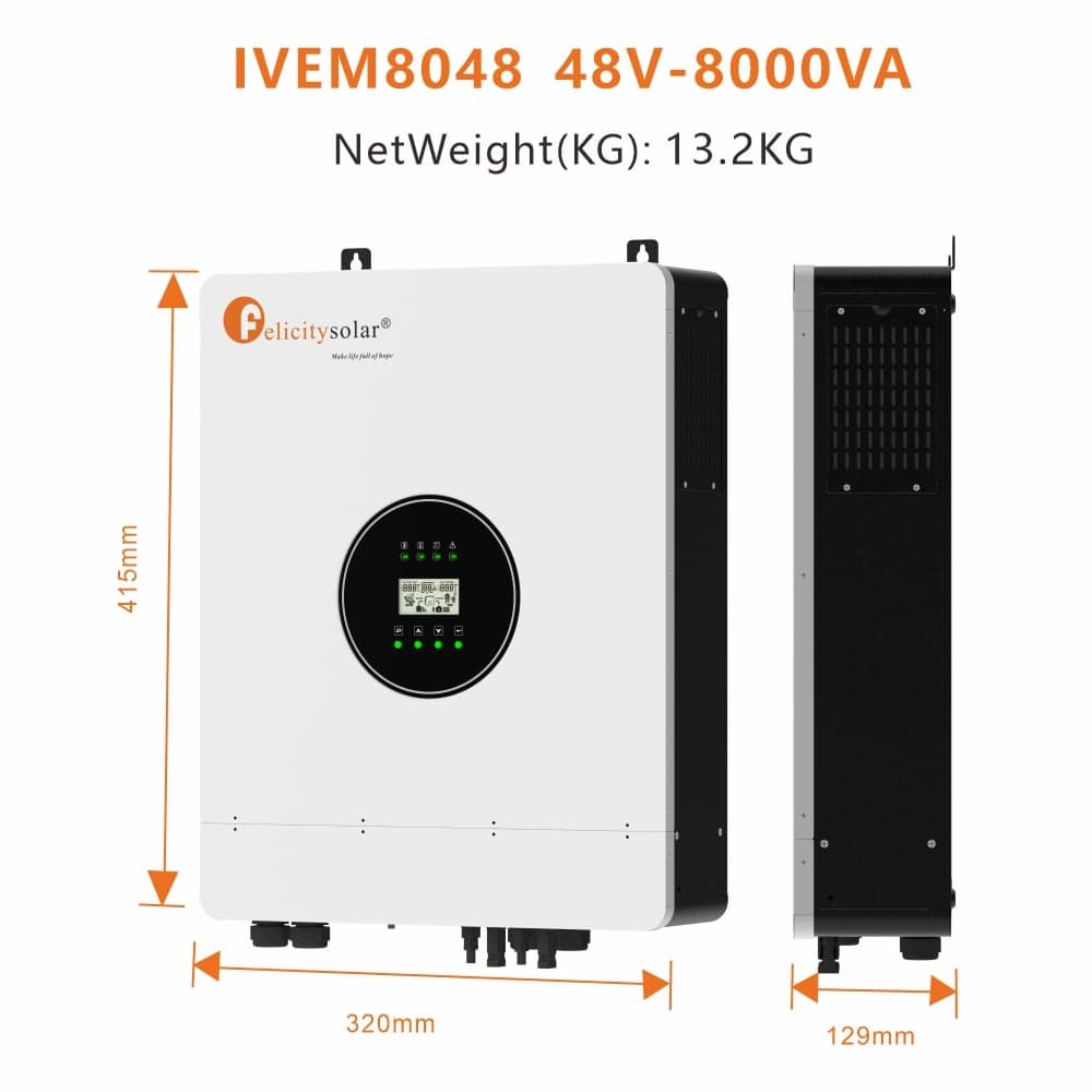 IVEM Series 8KVA Off-grid High-frequency Solar ...