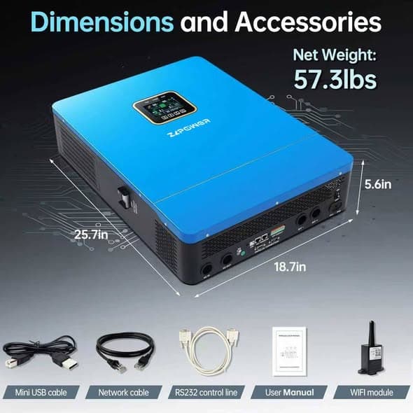 110V220V Split-Phase Hybrid Solar Inverter