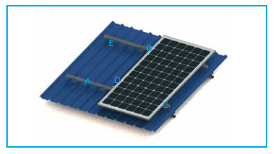 L Feet Trapezoidal Metal Roof Solar Mounting System