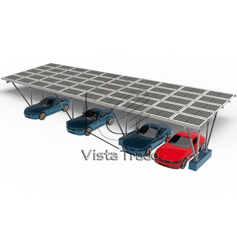 W Type Solar Carport Mounting Rack