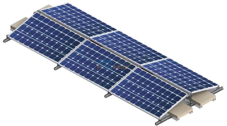 East to West Ballast Mounting System