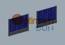 Vertical solar bracket