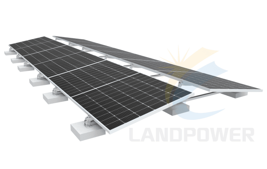 Flat Roof Ballast Solar Mounting for Large Sola...