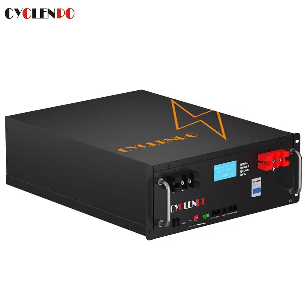 Cyclenpo Rack Mounted LiFePo4 Battery IFR 51.2V...
