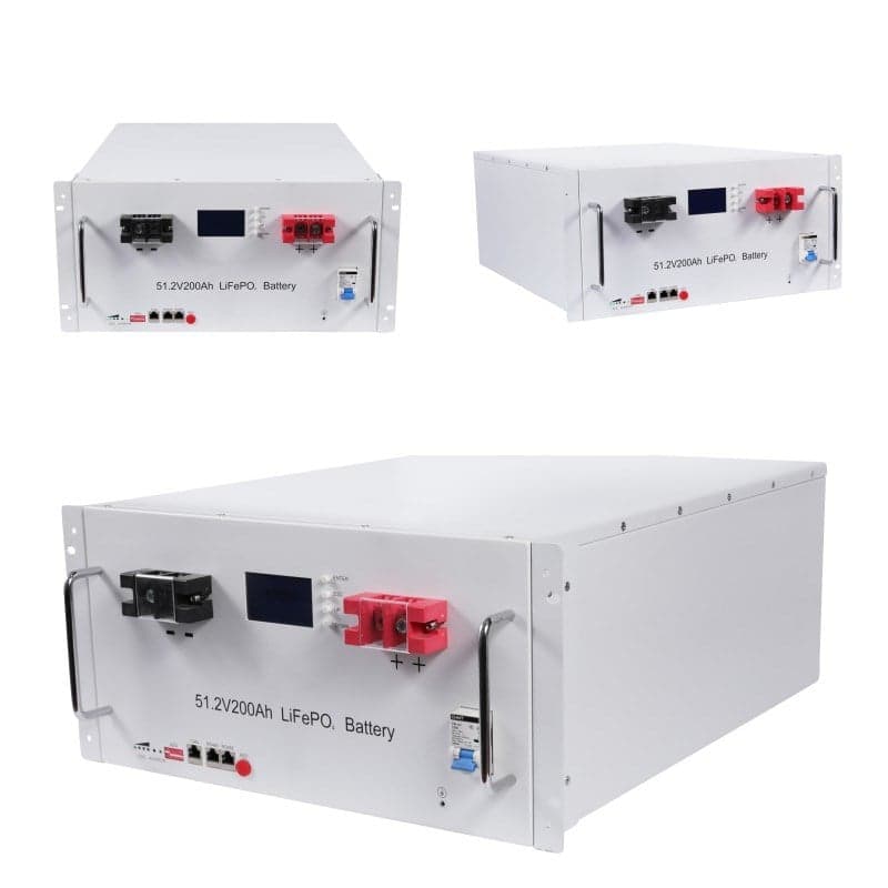 Server Rack 51.2V 100/200Ah LiFePO4 Lithium-Ion...