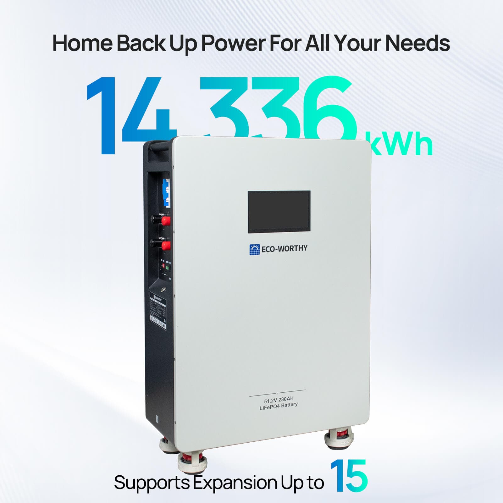 51.2V 280Ah LiFePO4 Floor Standing Battery